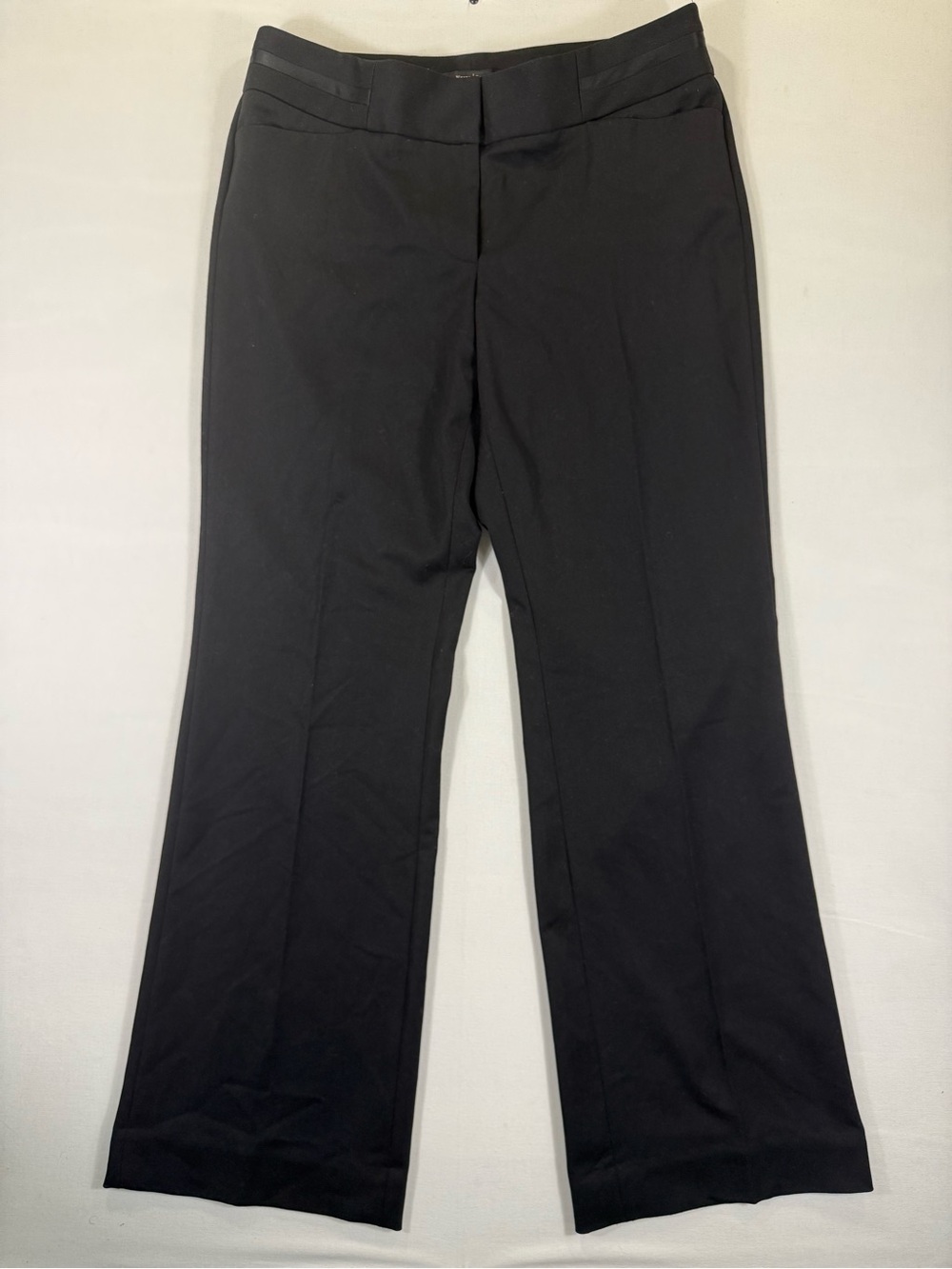White House Black Market Black Boot-Cut Dress Pants